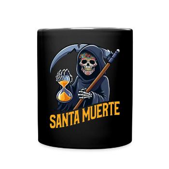 Santisima Muerte Dia De Los Muertos Mexican - Full Colour Mug - black - Front