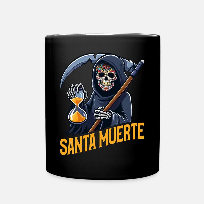 Santisima Muerte Dia De Los Muertos Mexikanisch - Tasse einfarbig - Schwarz
