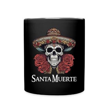 Santisima Muerte Dia De Los Muertos Mexican - Full Colour Mug - black - Front