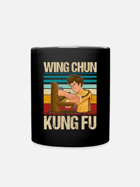 Wing Chun Kung Fu - Taza monocolor - negro