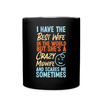 Infirmière Sage-femme Accoucheuse Femme - Mug uni - noir - Devant