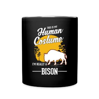 Buffle Costume Humain Bison Halloween - Mug uni - noir - Devant