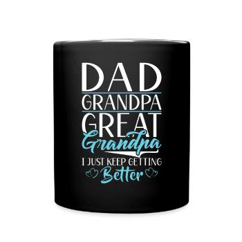 Cadeaux arrière-grand-père - Mug uni - noir - Devant