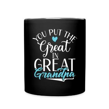 Cadeaux arrière-grand-père - Mug uni - noir - Devant