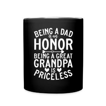 Cadeaux arrière-grand-père - Mug uni - noir - Devant