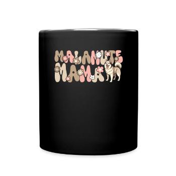 Malamute d’Alaska Groovy Malamute Mama - Mug uni - noir - Devant