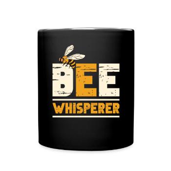 Honigbienenwebeke Hive Imkere Wabe - Tasse einfarbig - Schwarz - Vorne