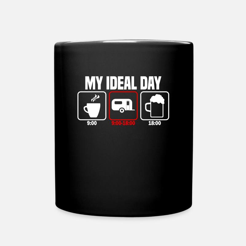 Mon camping-car de jour parfait - Mug uni - noir