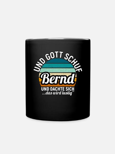 Bernhard - Tasse einfarbig - Schwarz