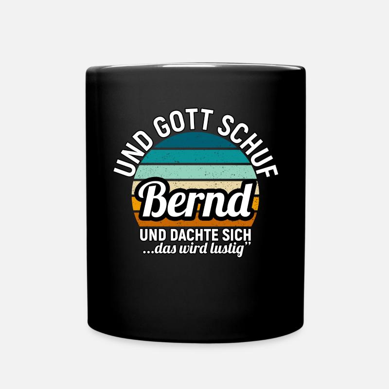 Bernhard - Tasse einfarbig - Schwarz