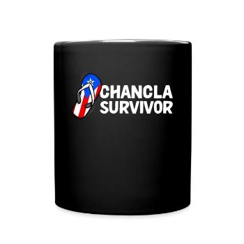 La Chancla Puerto Rican Flag Puerto Rico - Full Colour Mug - black - Front