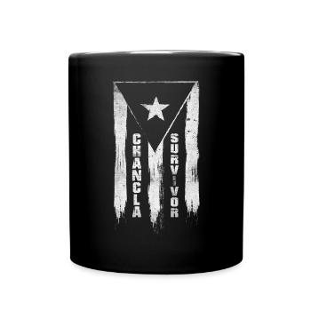 La Chancla Puerto Rican Flag Puerto Rico - Full Colour Mug - black - Front