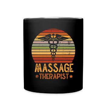 Massothérapeute Thérapie Masseuse Appréciation - Mug uni - noir - Devant