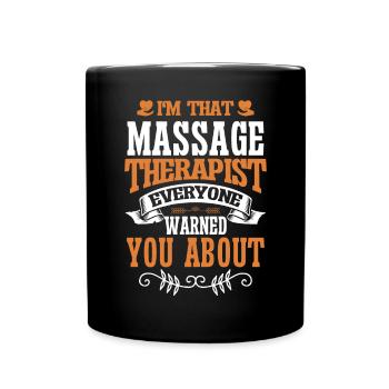 Massothérapeute Thérapie Masseuse Appréciation - Mug uni - noir - Devant