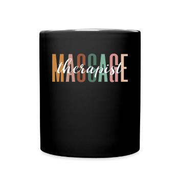 Massothérapeute Thérapie Masseuse Appréciation - Mug uni - noir - Devant