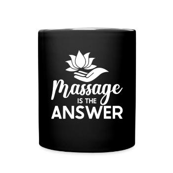 Massothérapeute Thérapie Masseuse Appréciation - Mug uni - noir - Devant