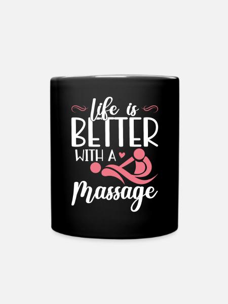 Massagetherapeuten Therapie Masseuse Wertschätzung - Tasse einfarbig - Schwarz