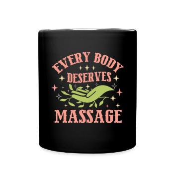Massothérapeute Thérapie Masseuse Appréciation - Mug uni - noir - Devant
