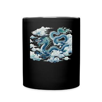 Dragon Chinese Art - Full Colour Mug - black - Front