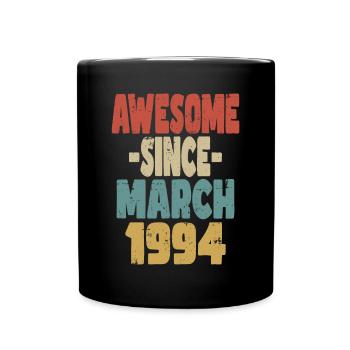 Fantastischer März 1994 - Tasse einfarbig - Schwarz - Vorne