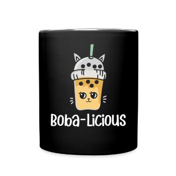Thé au lait Bubble Tea - Mug uni - noir - Devant