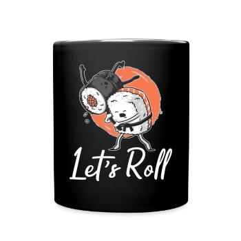 Sushi Sashimi Japonais Cuisine Asiatique - Mug uni - noir - Devant