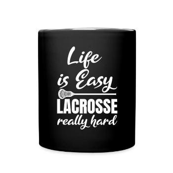 Lacrosse Player Motivation - Full Colour Mug - black - Front