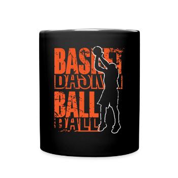 Joueur de basket-ball - Mug uni - noir - Devant