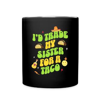 Taco - Tasse einfarbig - Schwarz - Vorne