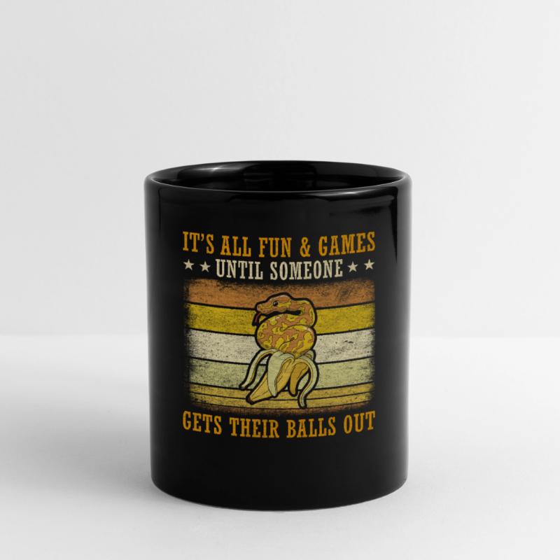 Tout le plaisir jusqu’à ce que quelqu’un sorte les couilles King Python Mug uni