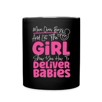 Infirmière spécialisée dans le travail et l’accouchement - Mug uni - noir - Devant