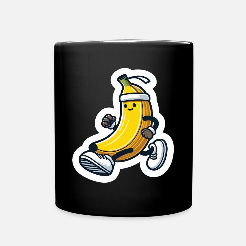 Banane sportive - Mug uni - noir