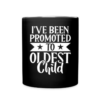 Oldest Child Gifts - Full Colour Mug - black - Front