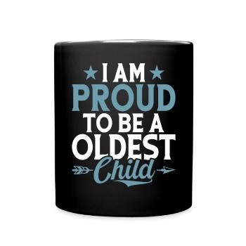Oldest Child Gifts - Full Colour Mug - black - Front