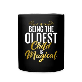 Oldest Child Gifts - Full Colour Mug - black - Front