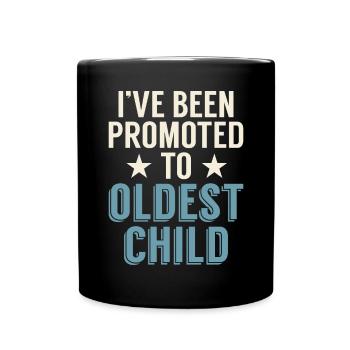 Oldest Child Gifts - Full Colour Mug - black - Front