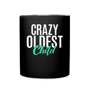 Oldest Child Gifts - Full Colour Mug - black - Front
