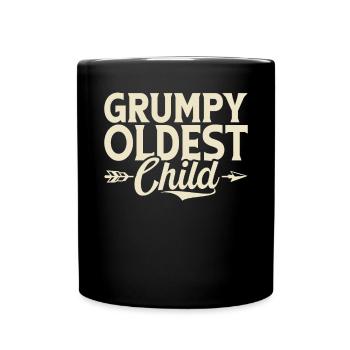 Oldest Child Gifts - Full Colour Mug - black - Front