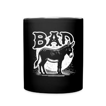 Bad Ass Donkey - Full Colour Mug - black - Front
