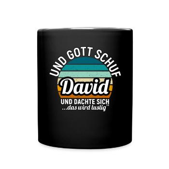Dennis - Tasse einfarbig - Schwarz - Vorne