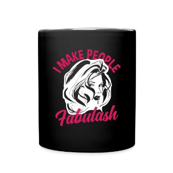 Lustiges Make Up Artist Maskenbildner Geschenk - Tasse einfarbig - Schwarz - Vorne
