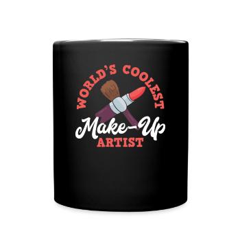 Lustiges Make Up Artist Maskenbildner Geschenk - Tasse einfarbig - Schwarz - Vorne