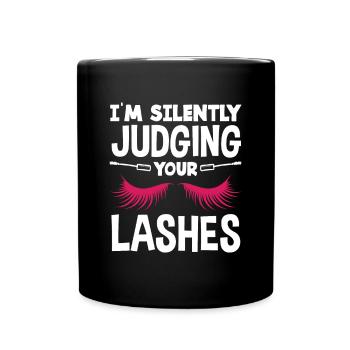 Lustiges Make Up Artist Maskenbildner Geschenk - Tasse einfarbig - Schwarz - Vorne