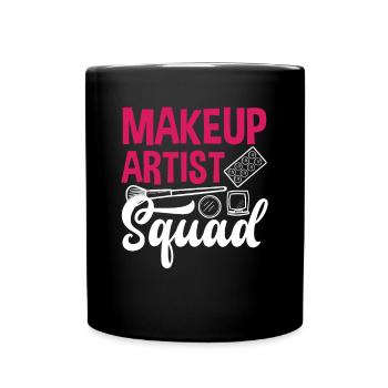 Lustiges Make Up Artist Maskenbildner Geschenk - Tasse einfarbig - Schwarz - Vorne