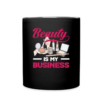 Lustiges Make Up Artist Maskenbildner Geschenk - Tasse einfarbig - Schwarz - Vorne