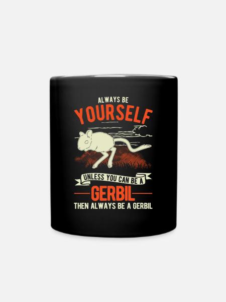 Gerbil Gift Gerbil Gerbil - Full Colour Mug - black