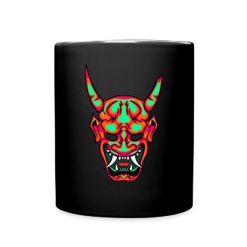 Mysticisme de l’ japonais Neon Hannya - Mug uni - noir - Devant