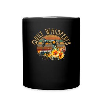 Sewciopath, Quilting sewing - Tasse einfarbig - Schwarz - Vorne