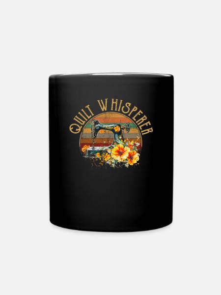Sewciopath, Quilting sewing - Tasse einfarbig - Schwarz