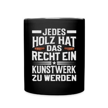 Carpenter Boat Builder Woodworking Saying - Full Colour Mug - black - Front